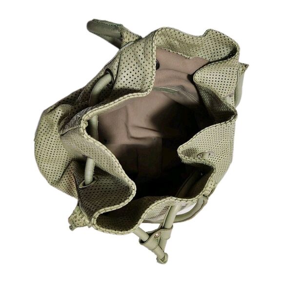 Innue Leather Hobo Shoulder Handbag Light Green In Excellent Condition - Picture 6 of 10